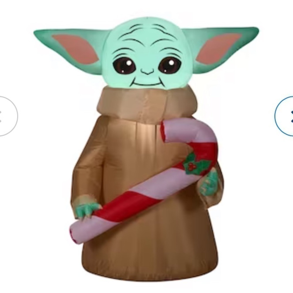 Star Wars Inflatable Blow Up NEW Grogu Yoda 3.5 ft Christmas NEW Disney